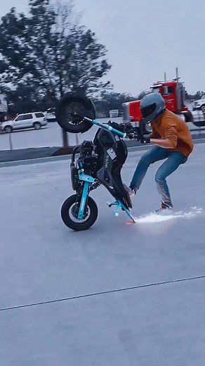 3K views · 44 reactions | @tipitback_tj mini mobbin with his grom 落 | Progressive Suspension | Facebook