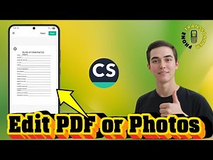How To Edit Files PDF Or Photos In CamScanner
