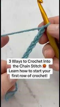 Having trouble crocheting into the starting chain? Learn 3 different ways to work your 1st row! 🧶