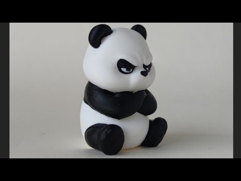 Live 3d printing: Grumpy Panda 5 using SnapMaker U1 MultiColor ToolHead Changer