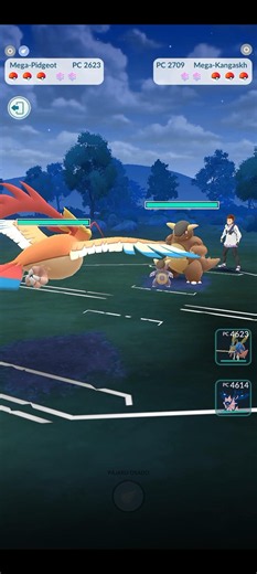 💥Mega Pidgeot Vs Mega Kangaskhan, PVP Batalla en Pokémon Go💥 #Pokemongo #pokémon #short