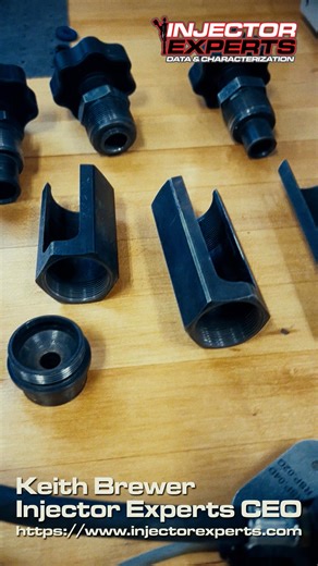 Keith here, showing some of the adapters and specialized equipment we use to test GDI fuel injectors. GDIs require precise diagnostic tools and the correct manufacturer recommended pressures. With the right setup, we expose real flow and spray issues that low-pressure tests miss. https://www.injectorexperts.com - 419-619-6650 #fuelinjectors #injectorcleaning #GDI #mechaniclife #dyno #boosted #enginerebuild #autoshop #cardiagnosis #injectorexperts | InjectorExperts