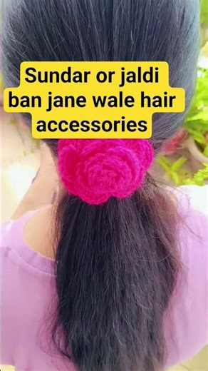bs 5 minute m ghar pr hi bnaye sundar hair accessories #trending #diy #viral #homemadepapercraft