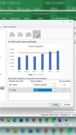 Add a target line to your charts in Excel 🚀 #excel #shorts #exceltips #viral #microsoft