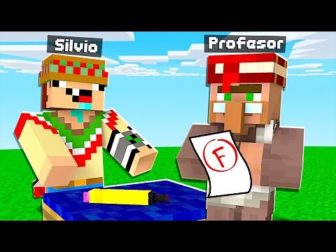 ¡Minecraft PERO tenemos UN PROFESOR! 🤓☝️🧠 SILVIOGAMER MINECRAFT PERO