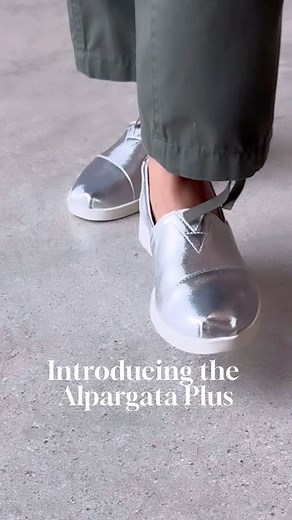 TOMS on Instagram: "Meet the Alpargata Plus, our most comfortable shoe, ever. Taking cues from our iconic Alpargata, it delivers on next-level support and ease. Its features include: ✨ Padded heel collar to avoid ankle irritation ✨ Custom TOMS CloudBound™ foam washable insoles for all-day comfort ✨ Extra roomy, relaxed fit (because you’re big on personal space, and we are too) ✨ Breathable, lightweight and cushy, the Alpargata Plus is the shoe your longest days have been waiting for. #WearGood"