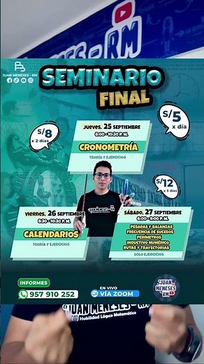 Seminario de Cronometría | 25 de septiembre