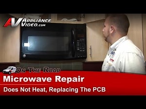 GE Microwave Repair - Does Not Heat Replacing the Pcb - Main Power Board