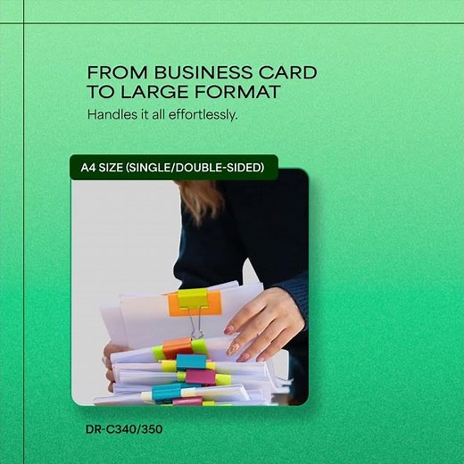 Scanning Made Easy | DR-C340 & DR-C350