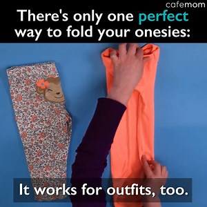 44K views · 286 reactions | How nifty is this baby onesie folding hack? Genius! Credit:I Love Being a Mom | I Love MAMA | Facebook