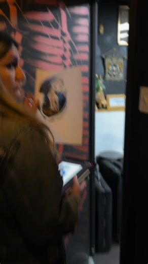 Watch Vicky create this beautiful abstract wolf today! 🐺 #colourtattoo #tattoostudio #tattoos #tattoo #tattooartists #ink #tattooflash #art | Hand Of Mysteries Tattoo Collective Dunstable