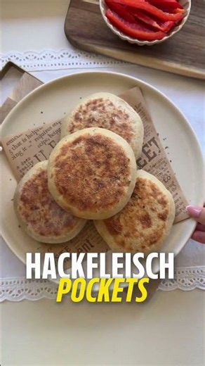Hackfleisch Pockets 🫓| High Protein Rezept