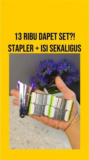 Get a Set for 13,000 Rupiah?! Stapler and Filler Included 😱