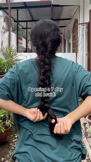 Dr. Shrija | haircare | makeup | skincare  on Instagram: "I love a braid! It is the perfect hairstyle for keeping the hair soft and frizz free!! #frizzyhair #frizz #dryhair #wavyhair #dryscalp #longhair"