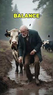 Old Man vs Cow in the Farm | Heart-Touching Moral Story 🐄 | Lesson of Kindness #englishstories