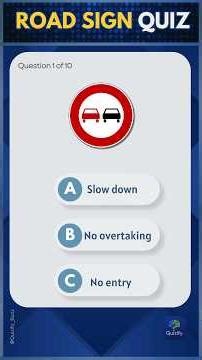 Can You Read These Road Signs? 🚦 Traffic Sign Quiz #Shorts