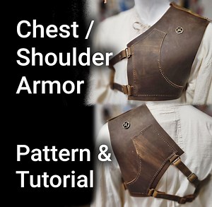 Leather Chest and Shoulder Armor Harness - Beginner Friendly - DIY PDF Leather Pattern and Video Tutorial - Cosplay LARP - Etsy