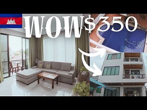 This is what $350 USD per month can get you in SIEM REAP Cambodia | Condo tour | Apartment tour 🇰🇭