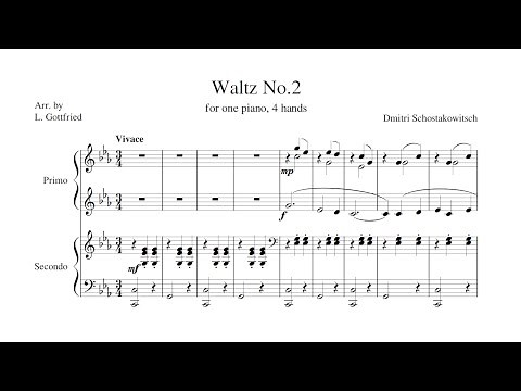 "Waltz No.2" - Dmitri Shostakovich (Arr. for Piano 4 Hands)