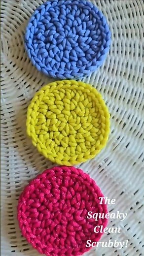 Easiest little scrubby #crochet #beginner