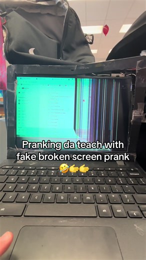 Maura got trolled🤣🫱#genuinely @beni | fake broken screen