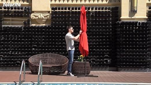 6.5x10ft Rectangular Patio Umbrella