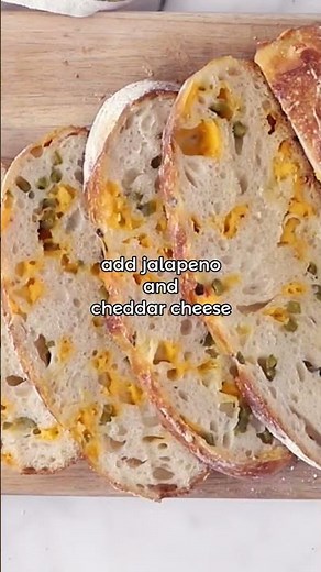 This beginner-friendly sourdough is packed with tangy cheddar and fiery jalapeños.
