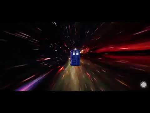 Flying into the vortex with the TARDIS in Blue Box Simulator