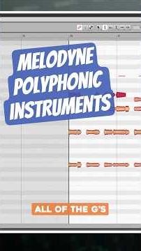 Melodyne Polyphonic - Instruments