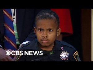 Secret Service director makes 13-year-old honorary agent at Trump's address to Congress