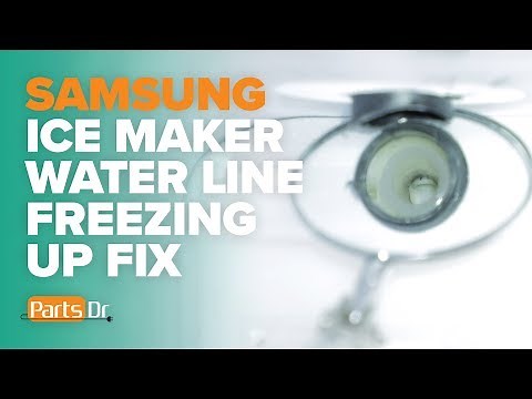 How to check your ice maker water line in a Samsung refrigerator