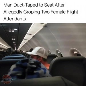 20K views · 261 reactions | An “aggressive” passenger was duct-taped to his seat on Saturday’s Frontier flight from Philadelphia to Miami, after allegedly groping two female flight attendants and punching a male flight attendant.  According to multiple reports, 22-year-old Maxwell Berry was arrested when the plan landed. The flight attendants, as required in such circumstances, were suspended from flying pending the completion of an investigation. | No Jumper | Facebook