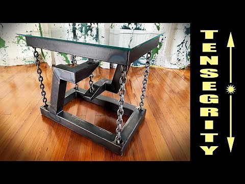 Ultimate Tensegrity Table Build- Steel & Glass