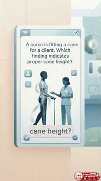 How to Measure Proper Cane Height | NCLEX Practice Question + Rationale