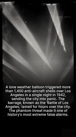 7.7K views · 76 reactions | The time Los Angeles fired 1,400 shells at a weather balloon. | The History Archives | Facebook