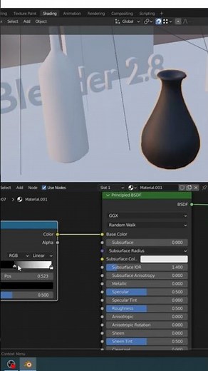 Creating a Gradient in #blender #tutorial #3d #3dmodeling
