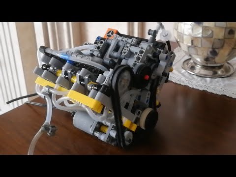 V6 Lego Pneumatic Engine