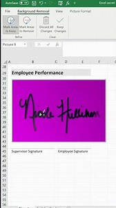 Handwritten signature in Excel #tutorials #excel #excelforbeginners #exceltraining #exceltips