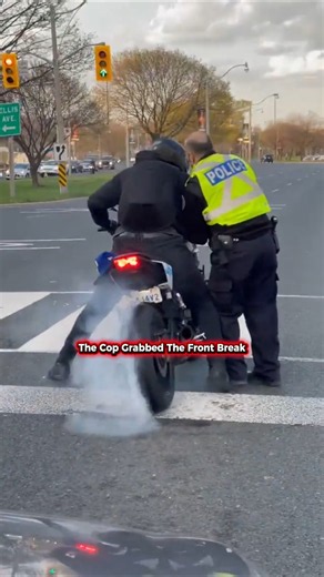 Cop Was Teaching Him How To Burnout 😂 #karma #police #roadrage