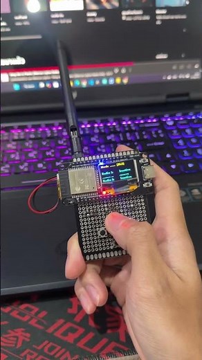BLE Jammer. #hacks #esp32oled #project #arduino