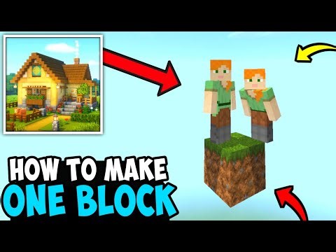 How To Make One Block In Craft World Block Building Multiplayer Survival Series Part 1