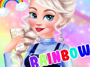 Play Princess Rainbow Fashion | Free Online  Games. KidzSearch.com