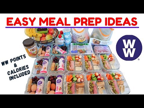 SIMPLE MEAL PREP IDEAS | BREAKFAST BENTOS & ADULT LUNCHABLES | WEIGHT WATCHERS POINTS & CALORIES