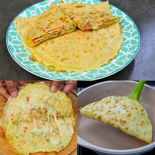 Cheese Egg Paratha with Liquid Dough | Super Soft & Healthy Breakfast Recipe #eggparatha #andaparatha #cheeseparatha | T'stove - Cooking & Baking