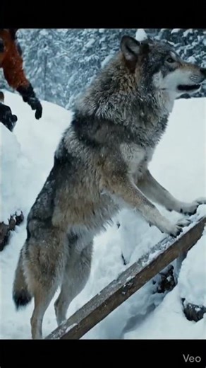 Frozen Wolf Rescue He Finally Trusted🐺 #animalrescue #viral #trending #emotional #ytshorts #wildlife