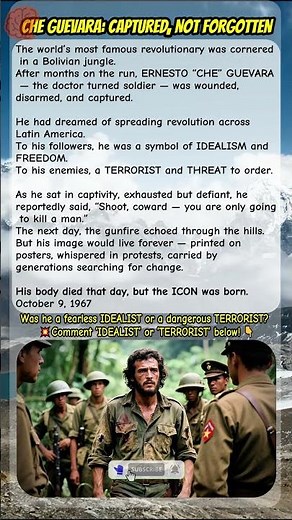 The Day Che Guevara Was Captured 🇨🇺 Revolution and Legacy (1967) | On This Day