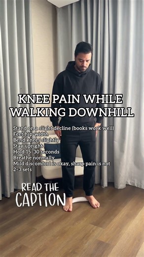 Knee pain walking downhills