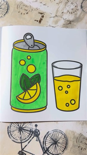 Lemon 🍋 can colouring #shorts #art #trending #drawing #ytshorts #asmr