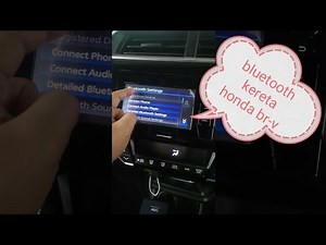 How to connect the smartphone to the Honda BR V via Bluetooth