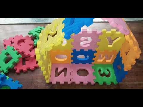 Learn How to make house with ABC puzzle mat /toy house 🏠 😀/kids toy /#kids #kidstoyhouse